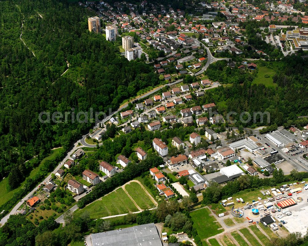 Emmingen from the bird's eye view: Single-family residential area of settlement in Emmingen in the state Baden-Wuerttemberg, Germany