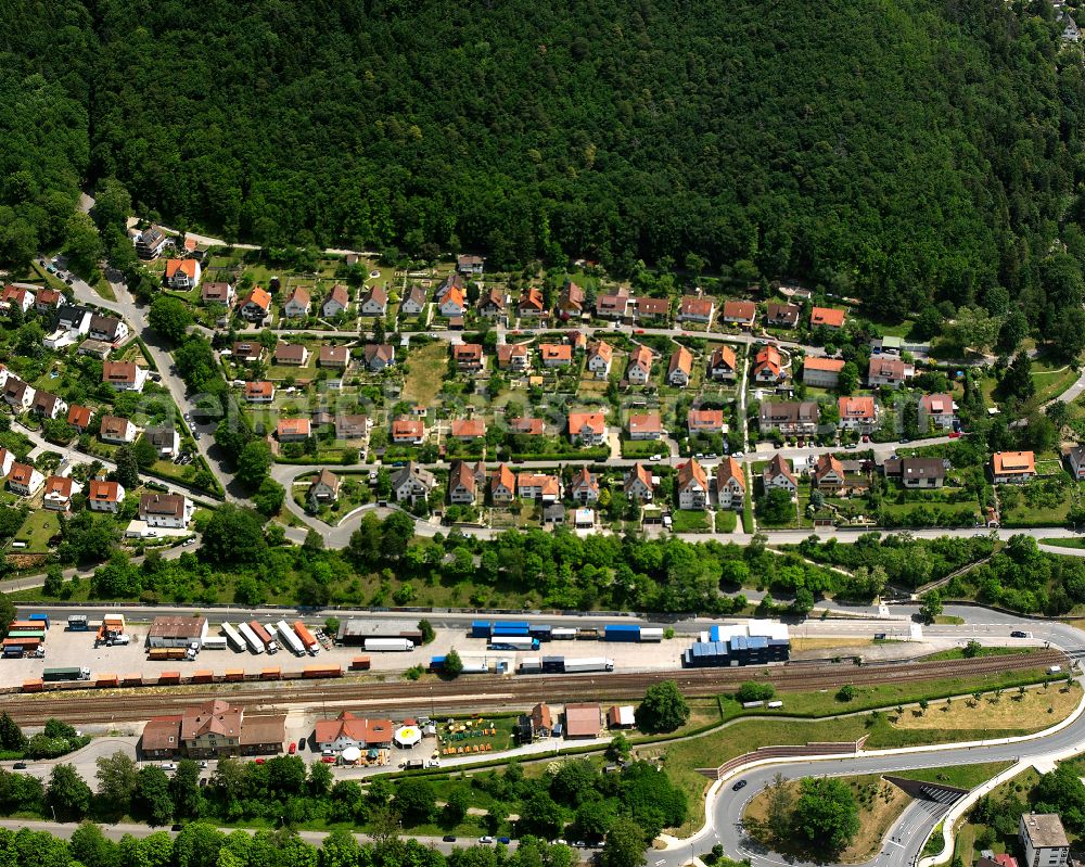 Aerial image Emmingen - Single-family residential area of settlement in Emmingen in the state Baden-Wuerttemberg, Germany