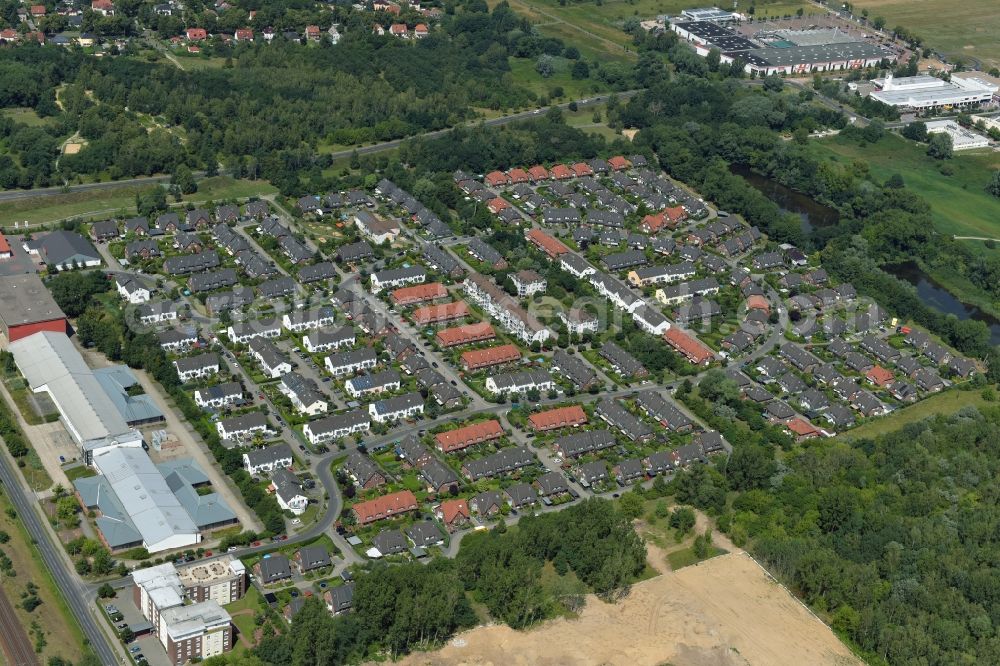 Aerial photograph Falkensee - Single-family residential area of settlement Falkensee in Falkensee in the state Brandenburg