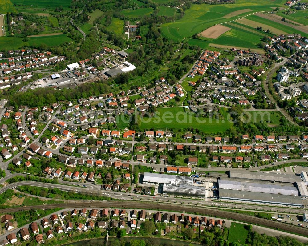 Aerial photograph Faurndau - Single-family residential area of settlement in Faurndau in the state Baden-Wuerttemberg, Germany