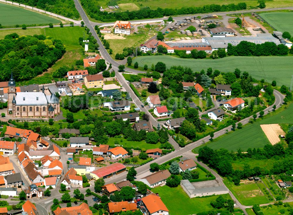 Göllheim from the bird's eye view: Single-family residential area of settlement in Göllheim in the state Rhineland-Palatinate, Germany