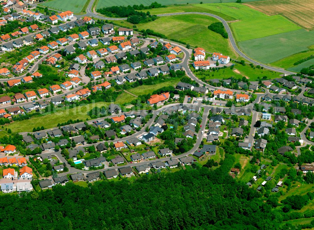 Haide from above - Single-family residential area of settlement in Haide in the state Rhineland-Palatinate, Germany