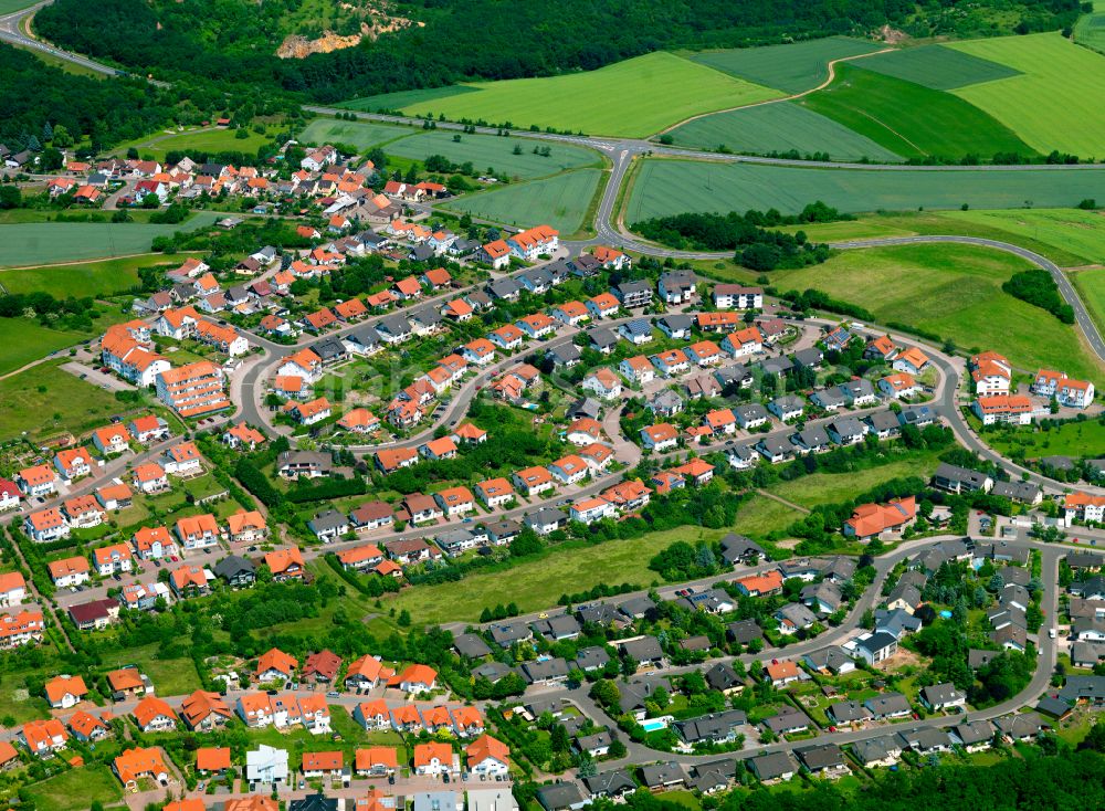 Haide from the bird's eye view: Single-family residential area of settlement in Haide in the state Rhineland-Palatinate, Germany