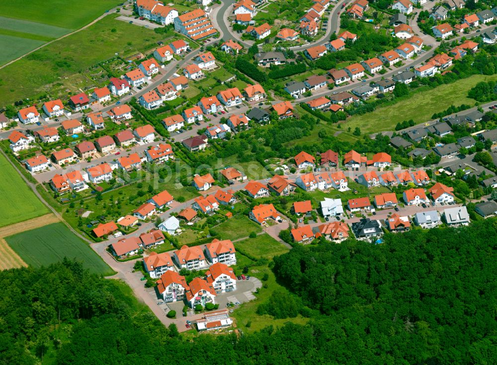Aerial image Haide - Single-family residential area of settlement in Haide in the state Rhineland-Palatinate, Germany