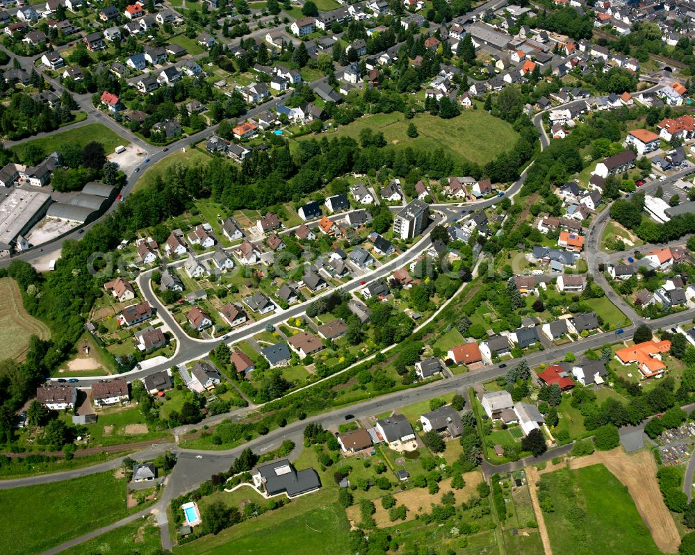 Aerial image Haiger - Single-family residential area of settlement in Haiger in the state Hesse, Germany