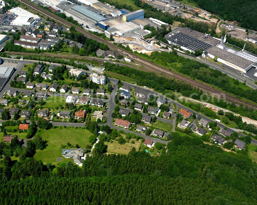 Haiger from the bird's eye view: Single-family residential area of settlement in Haiger in the state Hesse, Germany