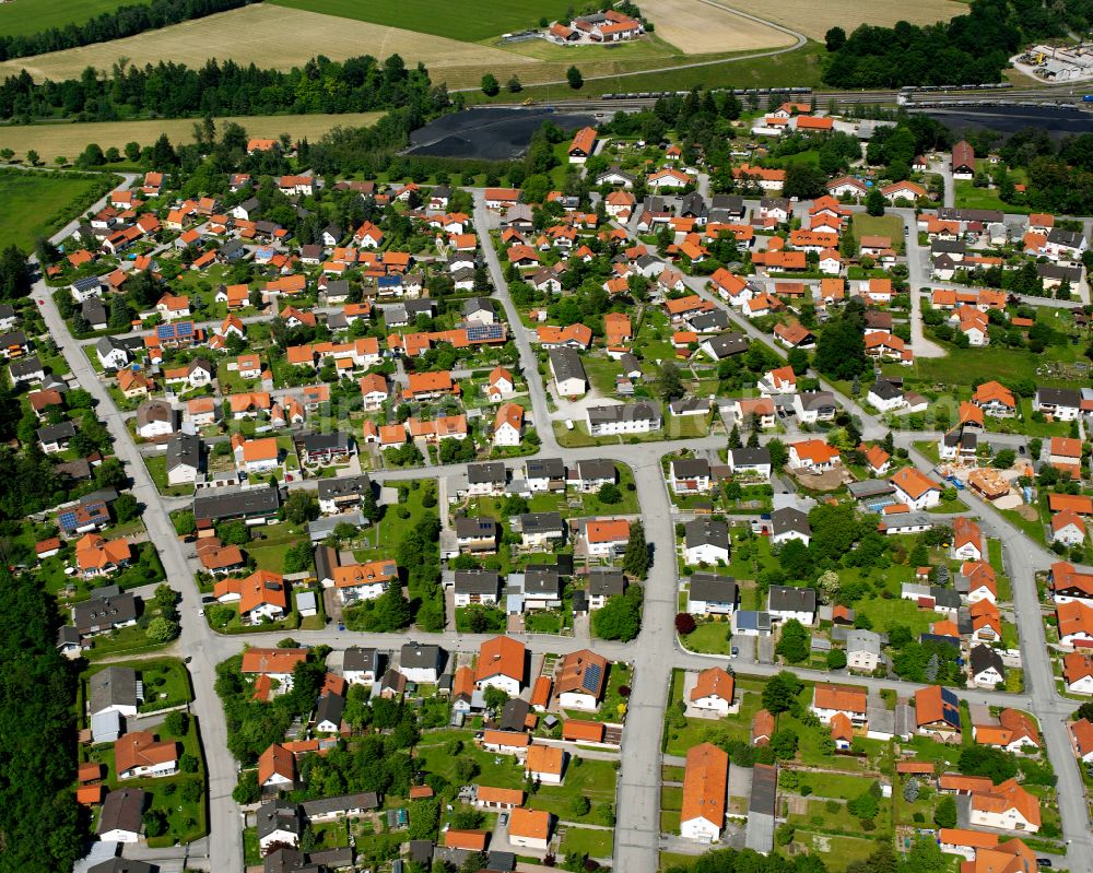 Aerial photograph Hart a.d.Alz - Single-family residential area of settlement in Hart a.d.Alz in the state Bavaria, Germany