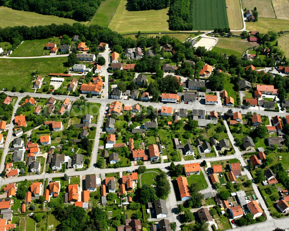 Hart a.d.Alz from above - Single-family residential area of settlement in Hart a.d.Alz in the state Bavaria, Germany