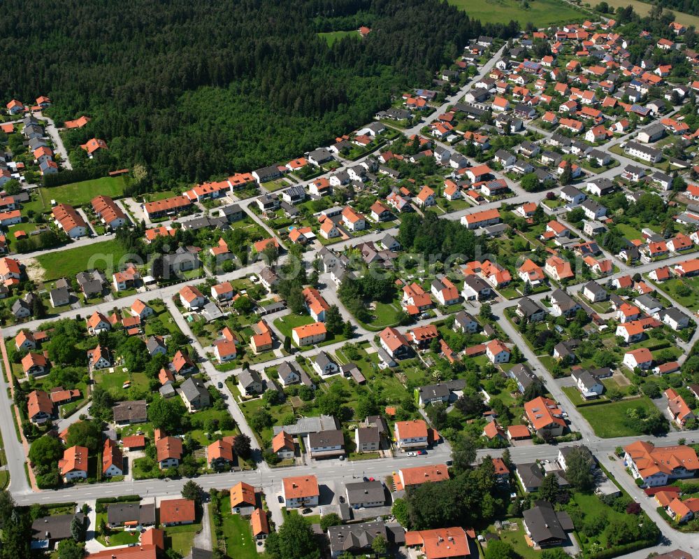 Hart a.d.Alz from the bird's eye view: Single-family residential area of settlement in Hart a.d.Alz in the state Bavaria, Germany