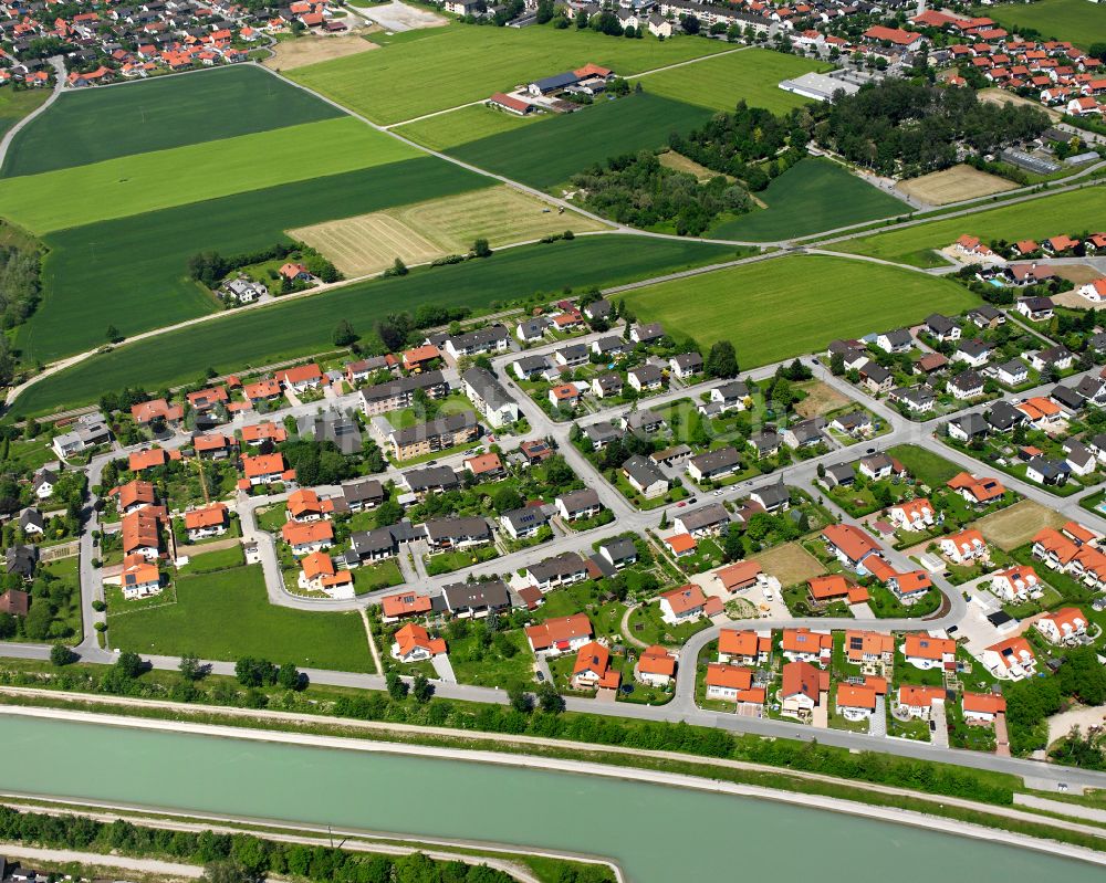 Höchfelden from the bird's eye view: Single-family residential area of settlement in Höchfelden in the state Bavaria, Germany