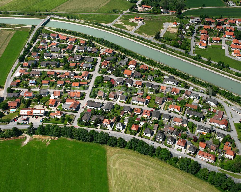 Aerial photograph Höchfelden - Single-family residential area of settlement in Höchfelden in the state Bavaria, Germany