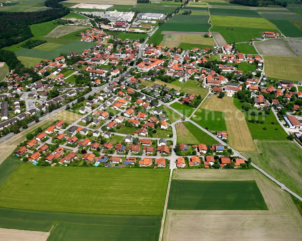 Aerial photograph Heiligenstatt - Single-family residential area of settlement in Heiligenstatt in the state Bavaria, Germany