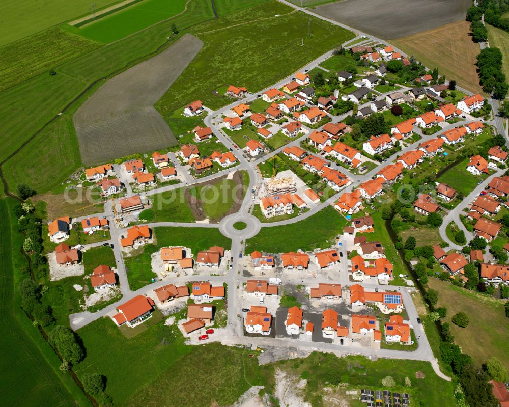 Heiligenstatt from the bird's eye view: Single-family residential area of settlement in Heiligenstatt in the state Bavaria, Germany