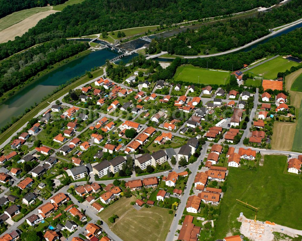 Aerial photograph Hirten - Single-family residential area of settlement in Hirten in the state Bavaria, Germany