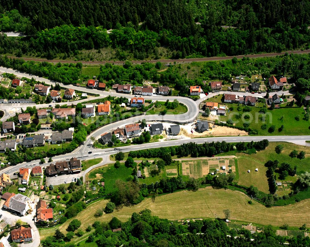Iselshausen from the bird's eye view: Single-family residential area of settlement in Iselshausen in the state Baden-Wuerttemberg, Germany