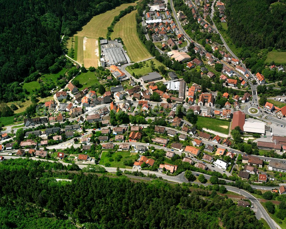 Aerial photograph Iselshausen - Single-family residential area of settlement in Iselshausen in the state Baden-Wuerttemberg, Germany