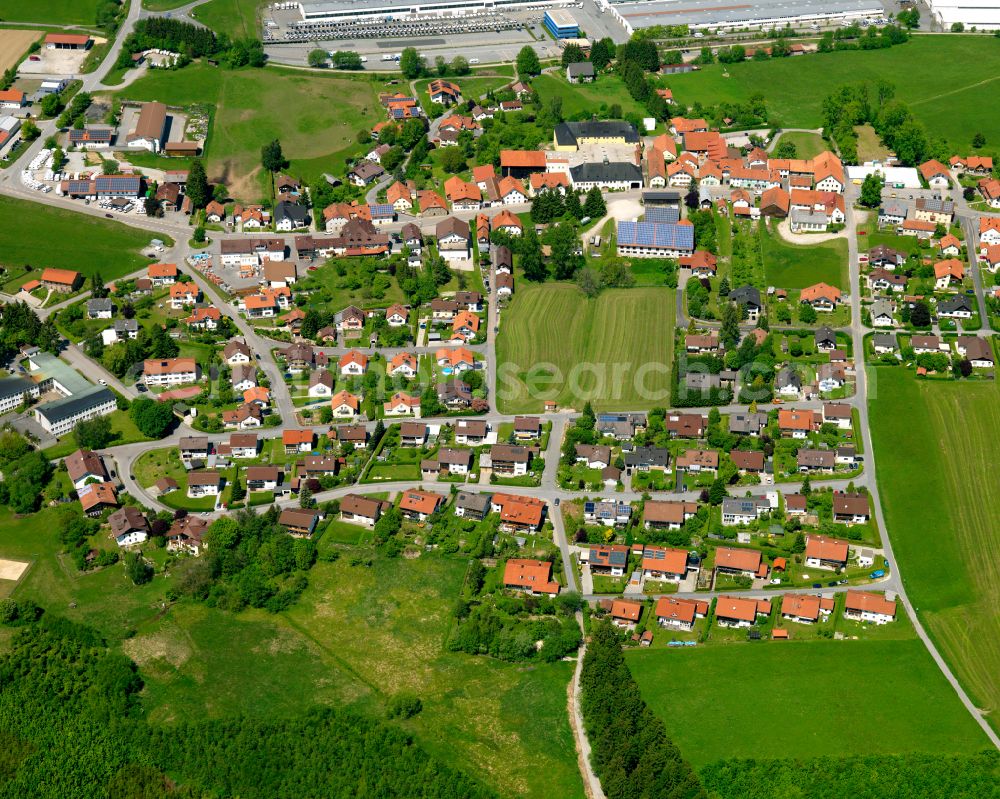 Aerial image Jandelsbrunn - Single-family residential area of settlement in Jandelsbrunn in the state Bavaria, Germany