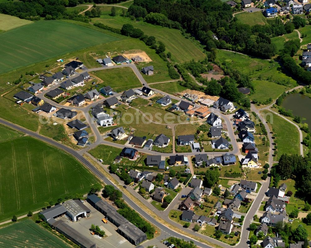Aerial photograph Kastellaun - Single-family residential area of settlement in Kastellaun in the state Rhineland-Palatinate