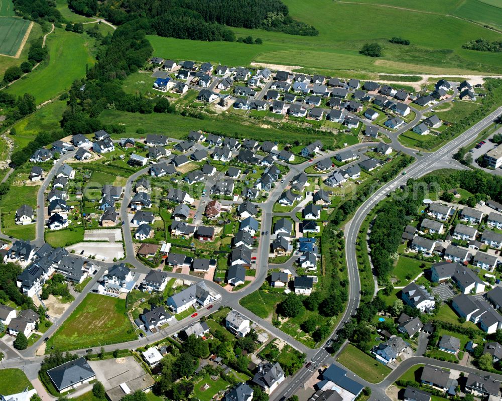 Kastellaun from the bird's eye view: Single-family residential area of settlement in Kastellaun in the state Rhineland-Palatinate, Germany