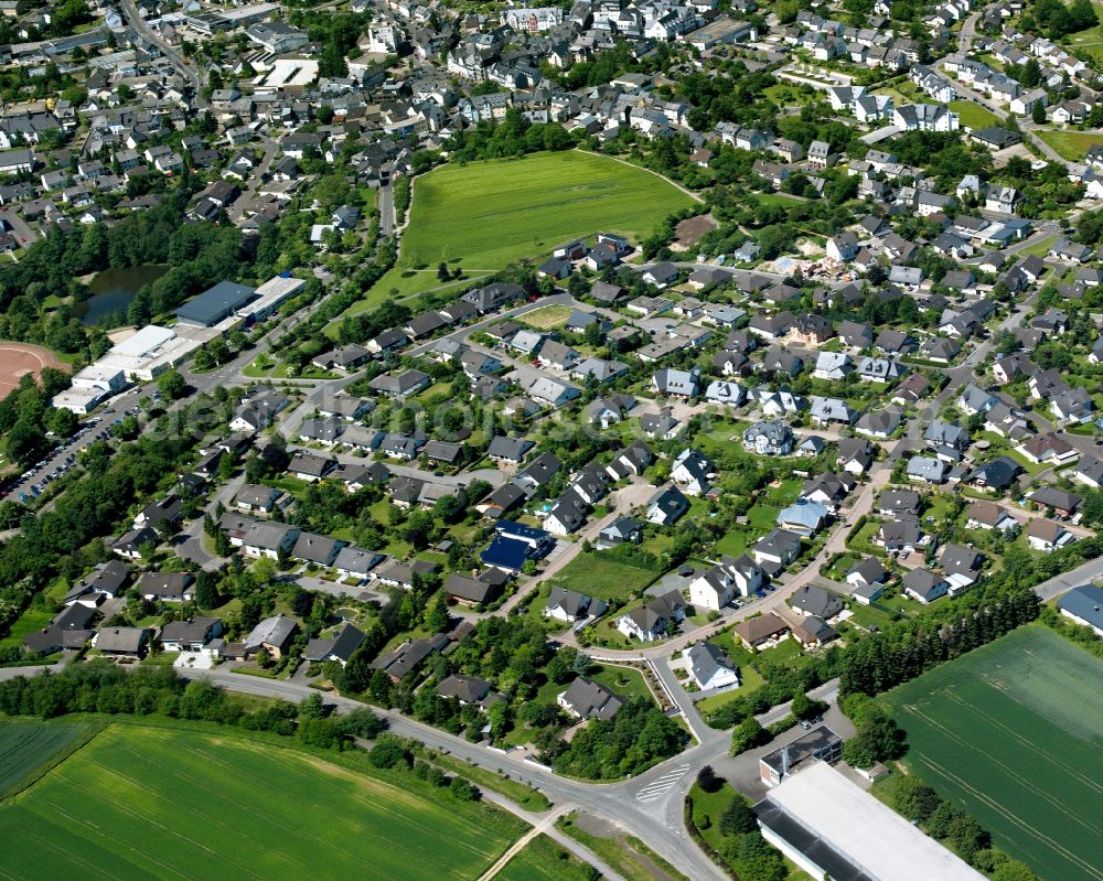 Aerial image Kastellaun - Single-family residential area of settlement in Kastellaun in the state Rhineland-Palatinate, Germany