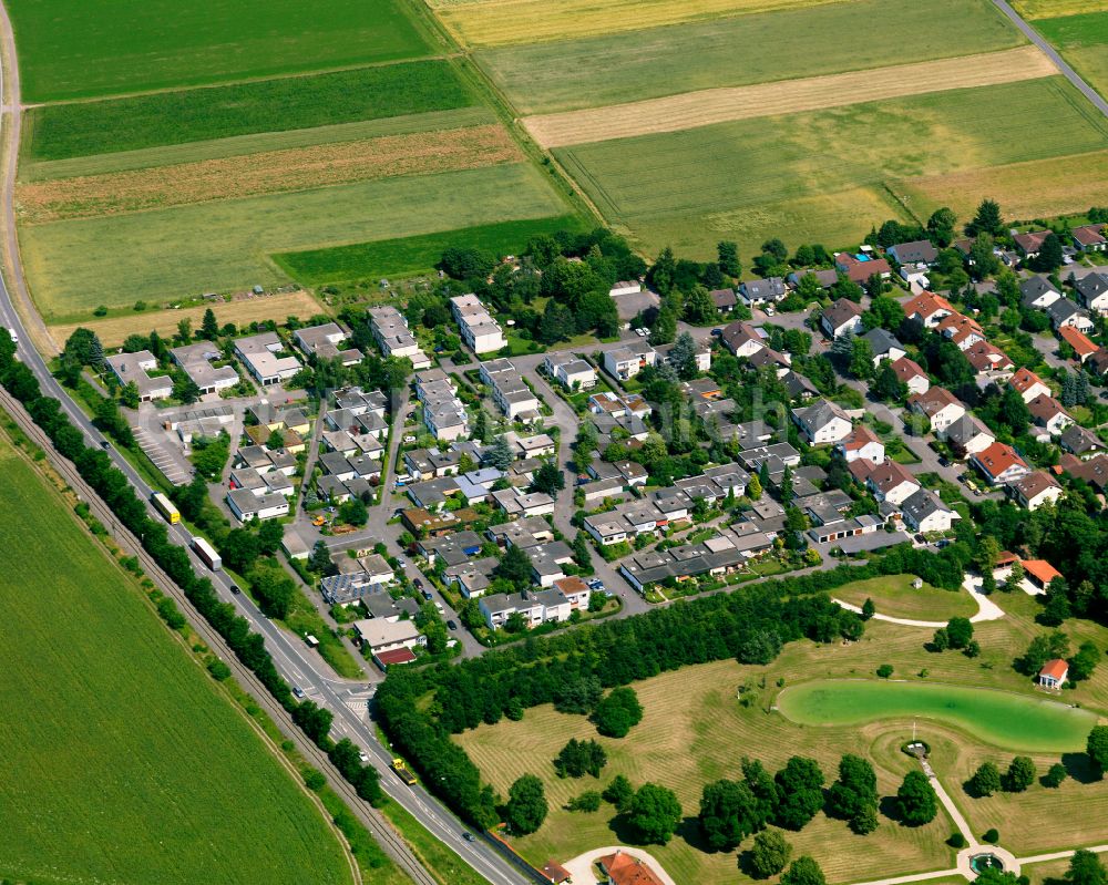 Aerial photograph Kilchberg - Single-family residential area of settlement in Kilchberg in the state Baden-Wuerttemberg, Germany