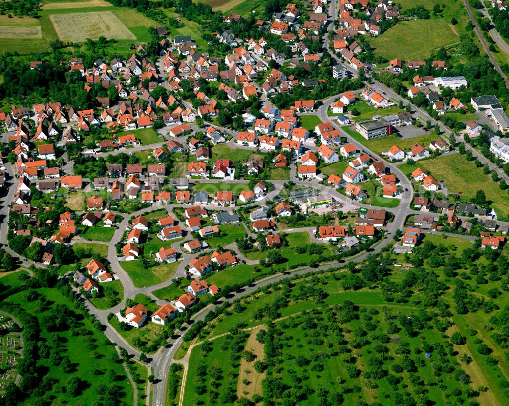 Mössingen from the bird's eye view: Single-family residential area of settlement in Mössingen in the state Baden-Wuerttemberg, Germany