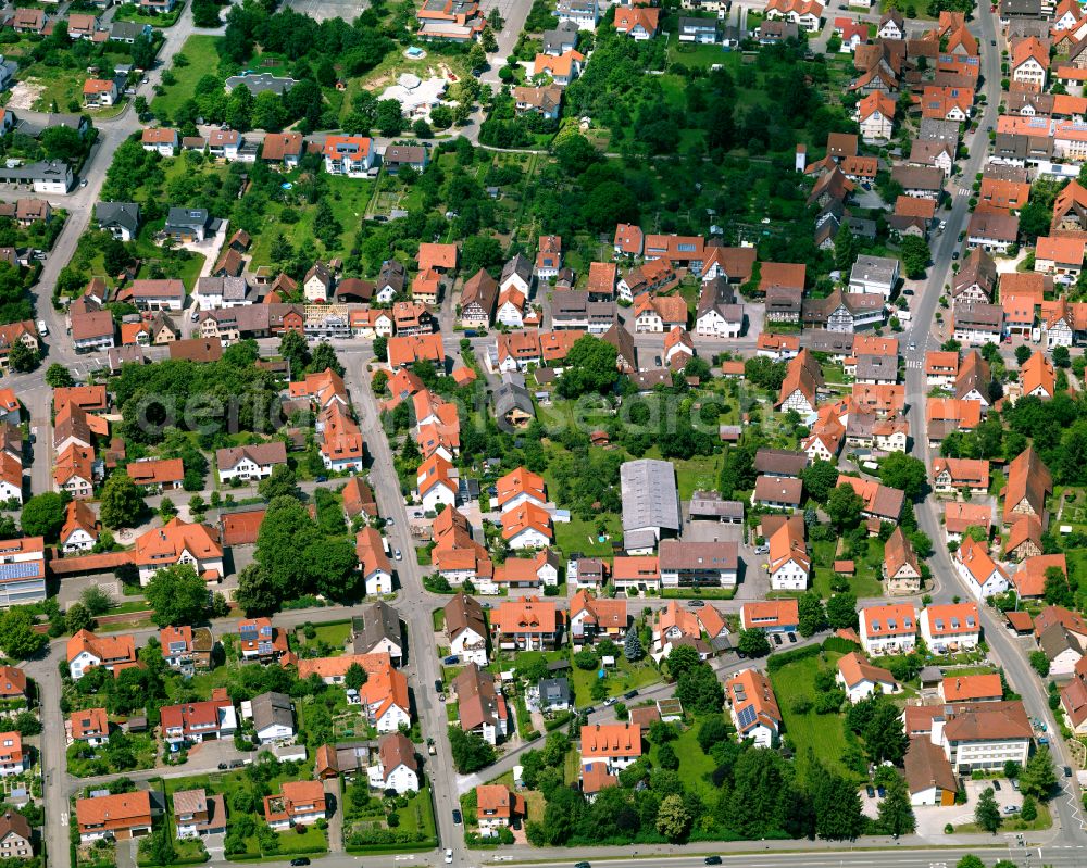 Aerial photograph Nehren - Single-family residential area of settlement in Nehren in the state Baden-Wuerttemberg, Germany