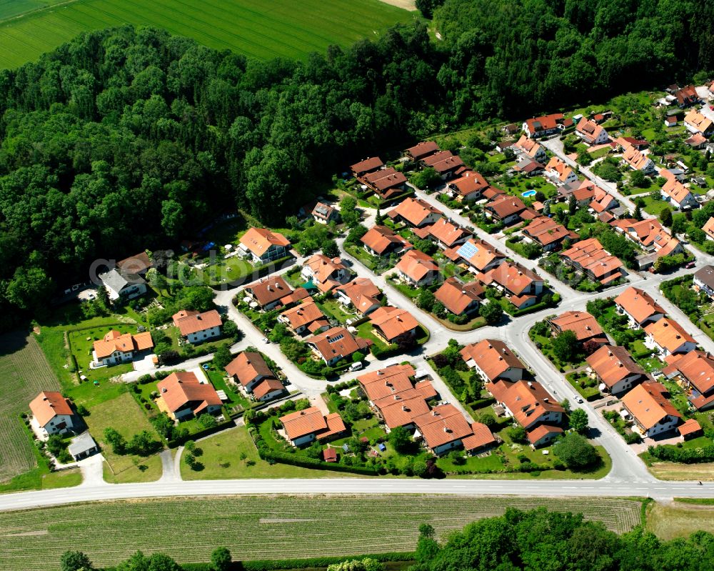 Aerial photograph Neue Heimat - Single-family residential area of settlement in Neue Heimat in the state Bavaria, Germany