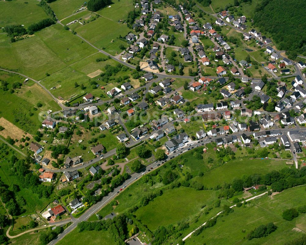 Offdilln from the bird's eye view: Single-family residential area of settlement in Offdilln in the state Hesse, Germany