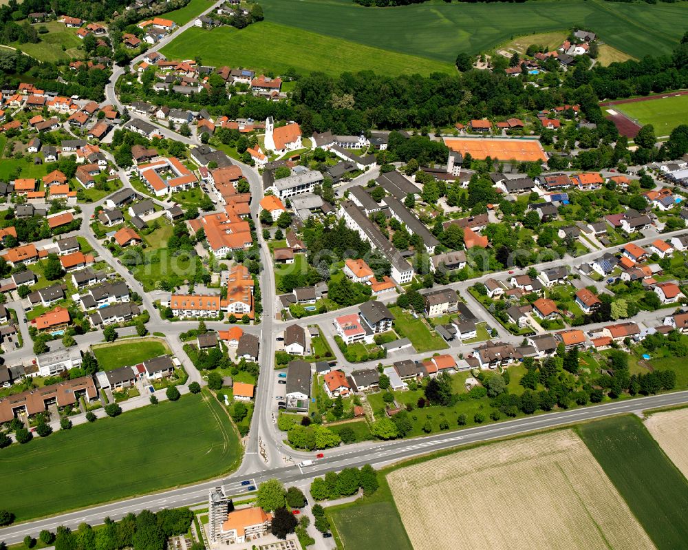 Pfaffenbuch from the bird's eye view: Single-family residential area of settlement in Pfaffenbuch in the state Bavaria, Germany