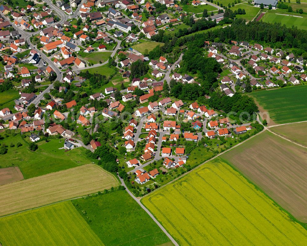 Aerial image Ringschnait - Single-family residential area of settlement in Ringschnait in the state Baden-Wuerttemberg, Germany