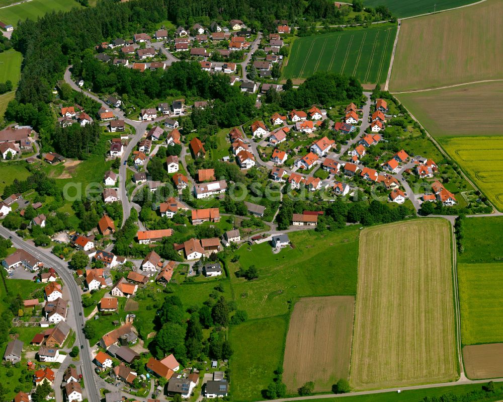 Aerial photograph Ringschnait - Single-family residential area of settlement in Ringschnait in the state Baden-Wuerttemberg, Germany