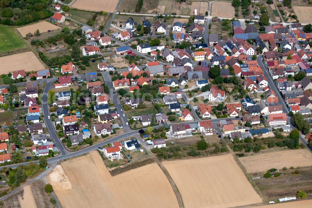 Aerial image Rohrbach - Single-family residential area of settlement in Rohrbach in the state Bavaria, Germany