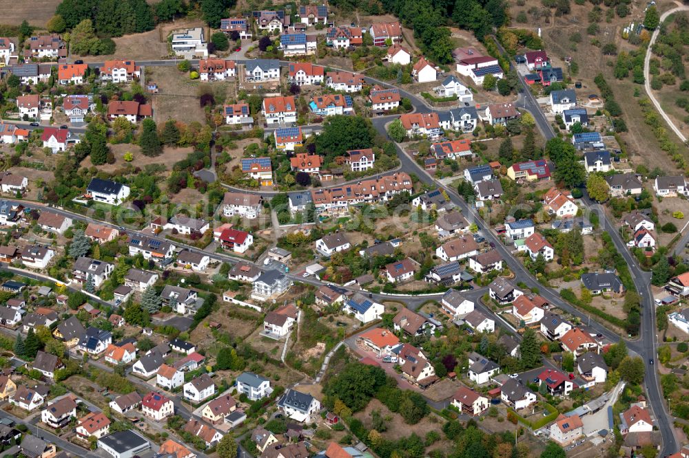 Aerial image Sackenbach - Single-family residential area of settlement in Sackenbach in the state Bavaria, Germany