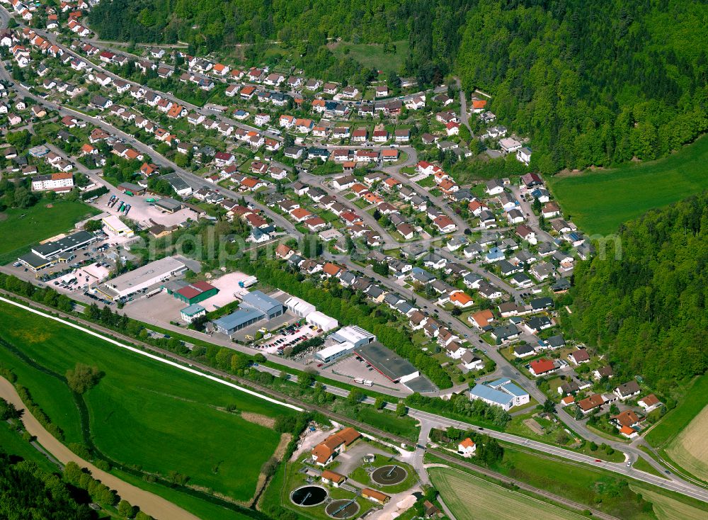 Aerial photograph Schelklingen - Single-family residential area of settlement in Schelklingen in the state Baden-Wuerttemberg, Germany