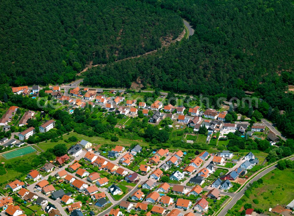 Aerial image Steinborn - Single-family residential area of settlement in Steinborn in the state Rhineland-Palatinate, Germany