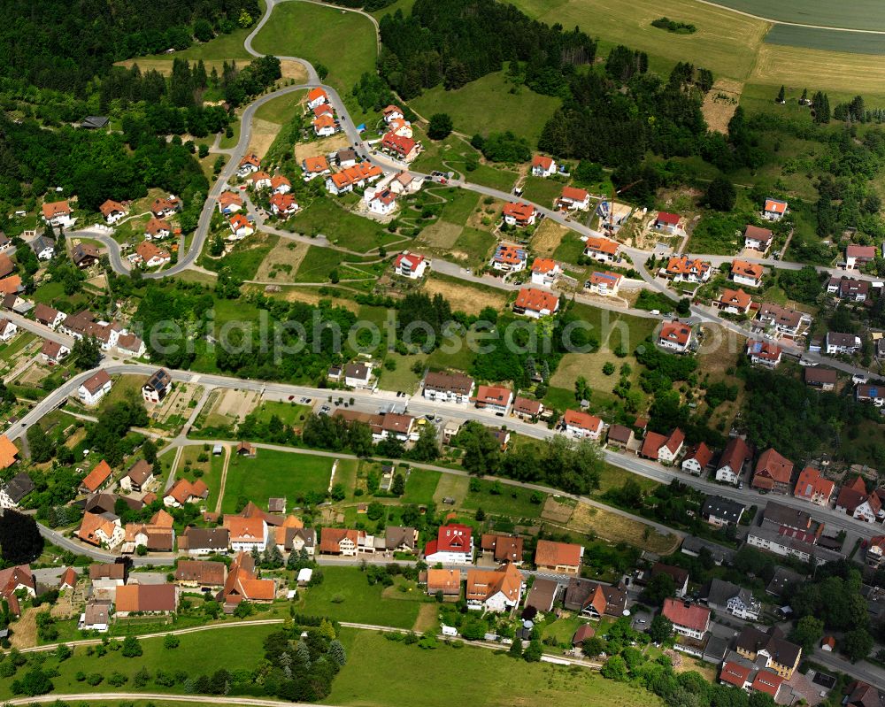 Aerial image Sulz am Eck - Single-family residential area of settlement in Sulz am Eck in the state Baden-Wuerttemberg, Germany
