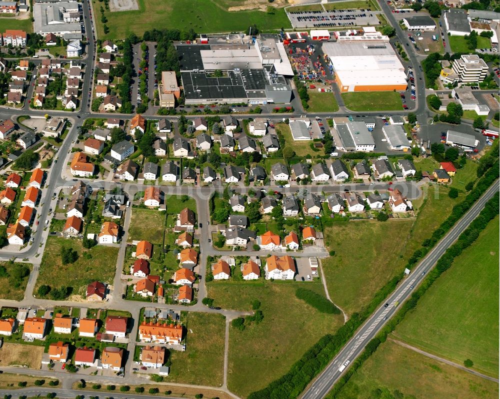 Aerial photograph Wieseck - Single-family residential area of settlement in Wieseck in the state Hesse, Germany