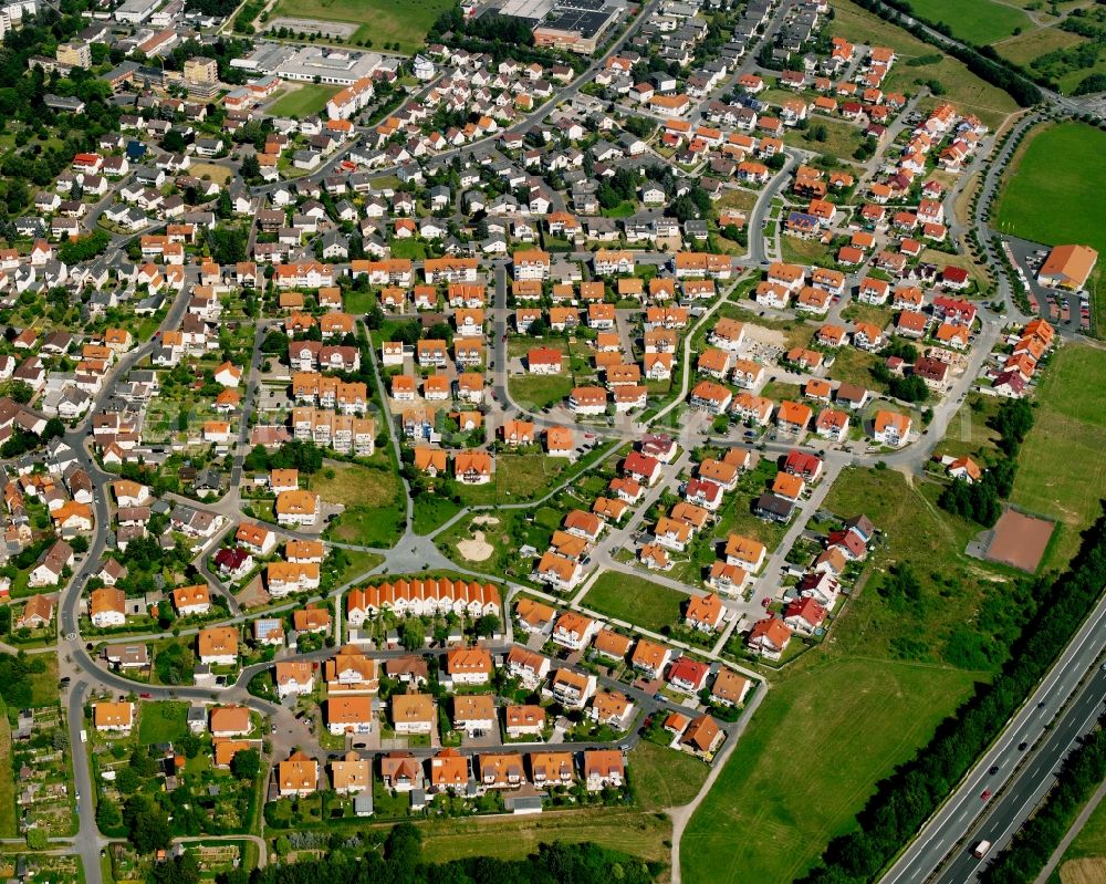 Wieseck from the bird's eye view: Single-family residential area of settlement in Wieseck in the state Hesse, Germany