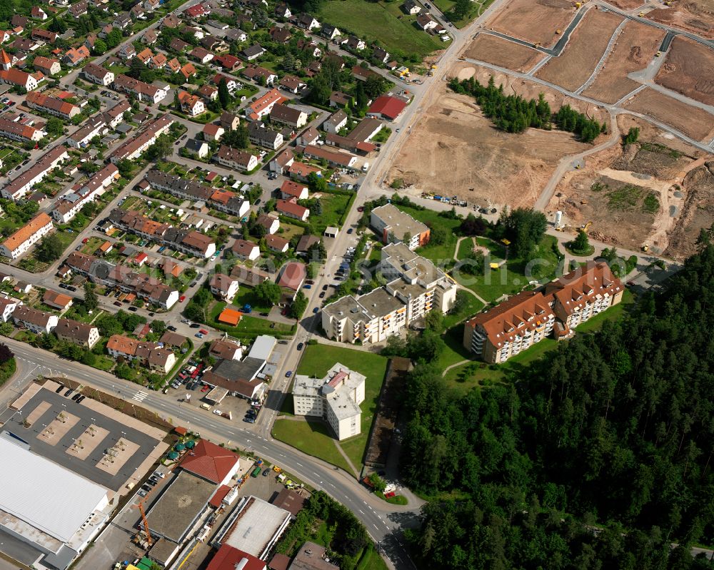 Aerial image Wimberg - Single-family residential area of settlement in Wimberg in the state Baden-Wuerttemberg, Germany