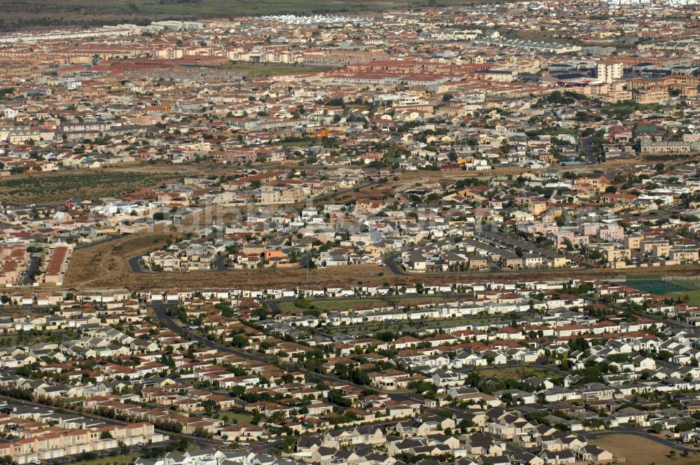 Kapstadt from above - CAPE TOWN 17.02.2010 View of a residental area in Cape Town, South Africa