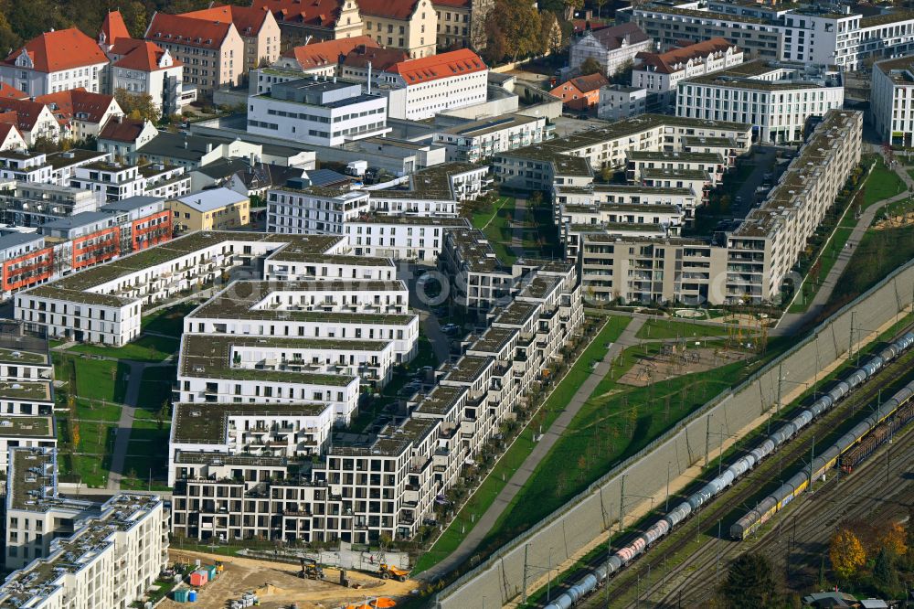 Regensburg from above - Residential area of a??a??a multi-family housing estate Das DOeRNBERG in the district of Westviertel in the district Westviertel in Regensburg in the state of Bavaria, Germany