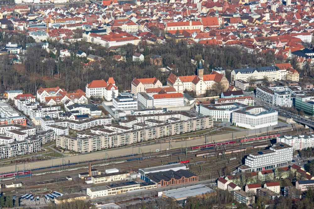 Regensburg from above - Residential area of a??a??a multi-family housing estate Das DOeRNBERG in the district of Westviertel in the district Westviertel in Regensburg in the state of Bavaria, Germany