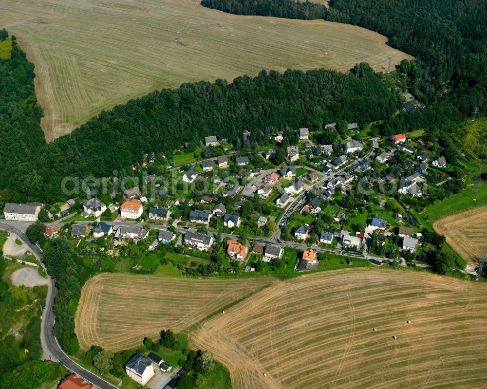 Aerial image Falkenau - Residential area of the multi-family house settlement in Falkenau in the state Saxony, Germany