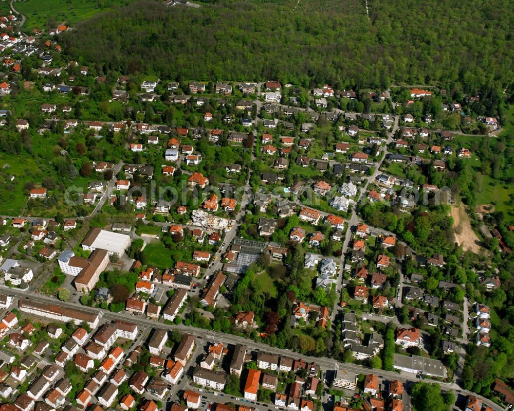 Aerial photograph Faurndau - Residential area of the multi-family house settlement in Faurndau in the state Baden-Wuerttemberg, Germany