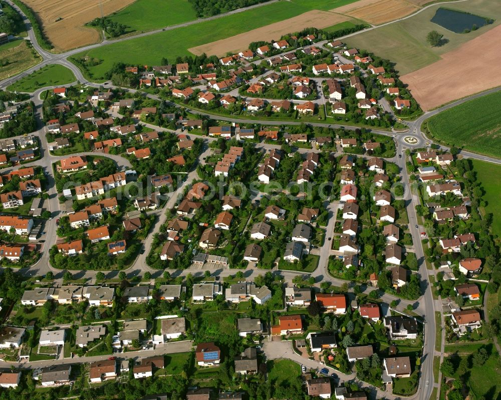 Aerial image Sankt Ulrich - Residential area of the multi-family house settlement in Sankt Ulrich in the state Bavaria, Germany