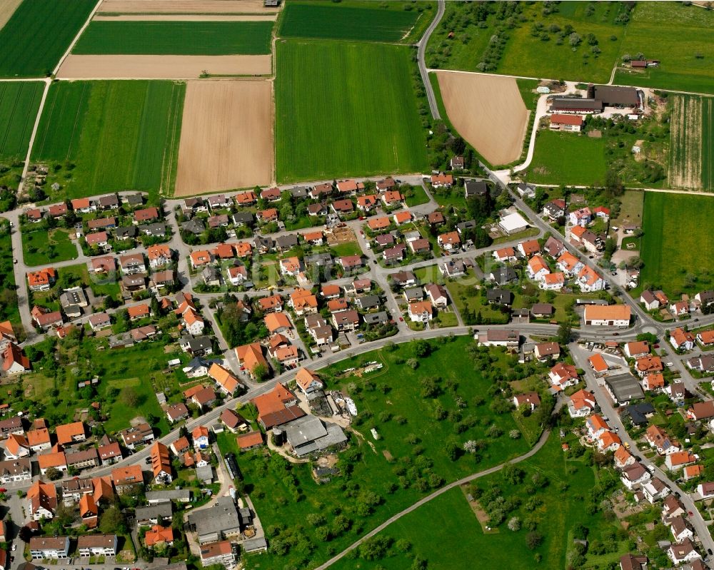 Aerial photograph Wangen - Residential area of the multi-family house settlement in Wangen in the state Baden-Wuerttemberg, Germany
