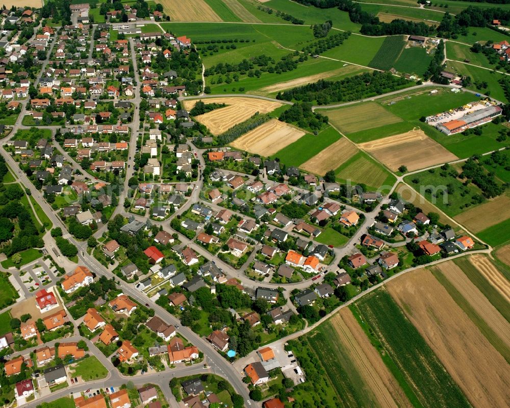 Aerial image Zell - Residential area of the multi-family house settlement in Zell in the state Baden-Wuerttemberg, Germany