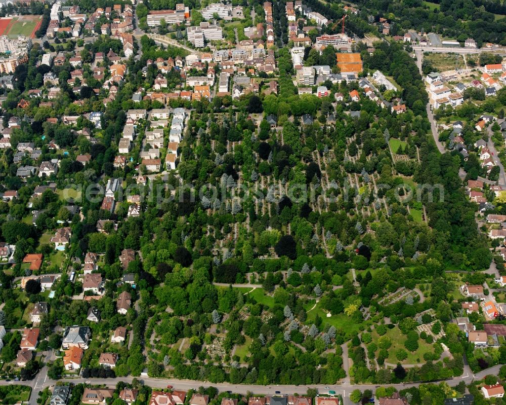 Aerial image Heilbronn - Residential area - mixed development of a multi-family housing estate and single-family housing estate in Heilbronn in the state Baden-Wuerttemberg, Germany