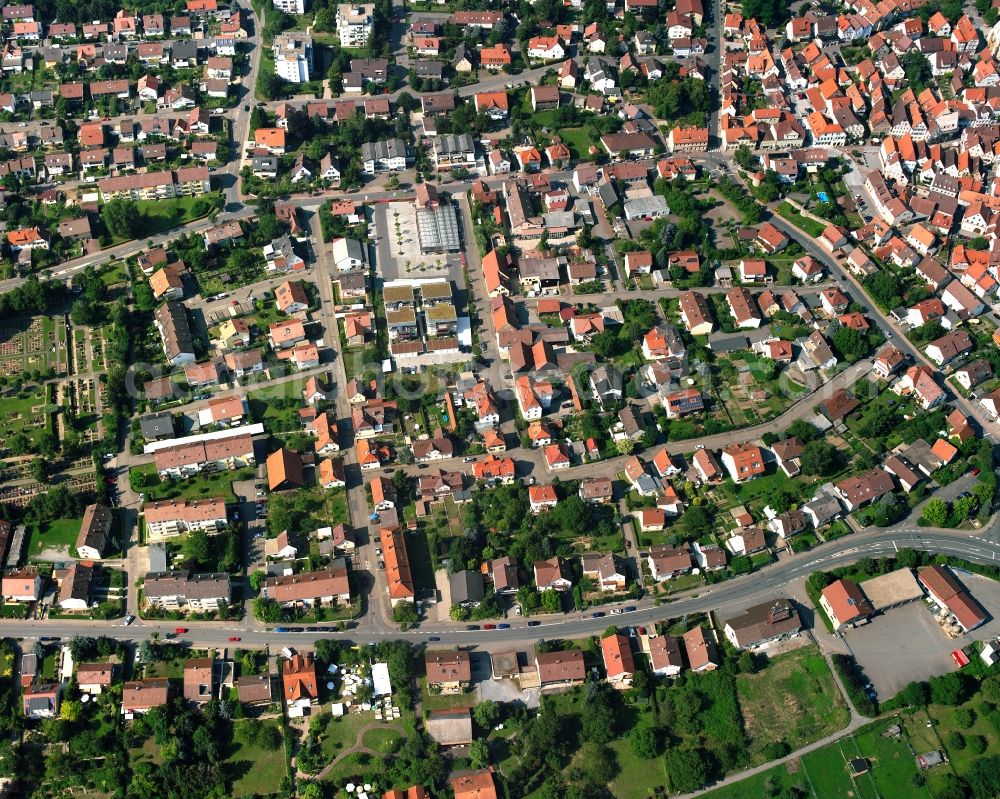 Aerial photograph Zimmerhof - Residential area - mixed development of a multi-family housing estate and single-family housing estate in Zimmerhof in the state Baden-Wuerttemberg, Germany